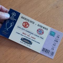 Manchester Utd v Bayern Munich Souvenir Ticket Champions League Final 1999