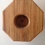 Octagonal Wooden Candle Holder Image 2
