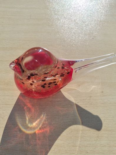 Glass bird figurine Murano Italy