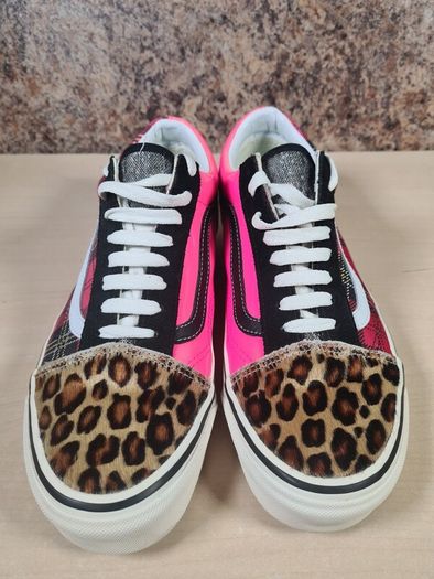 mens VANS ENGLISH INVASION SEX PISTOLS trainers runners shoes tartan pink leopard Size UK 8.5 EU 42.5 RARE