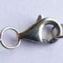 Vintage 925 Sterling Silver Necklace with Peach Faceted Pendant Image 8