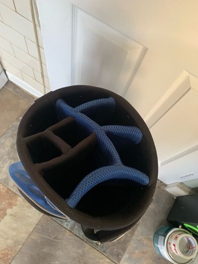 Blue Spalding Golf bag With removable rain-cover
