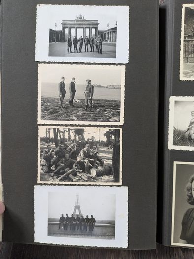German Military Infantry Regiment Soldier Photo Album with Third Reich Nazi Eagle World War 2
