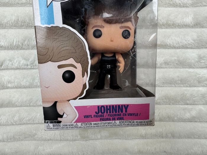 Funko Pop Movies Johnny From Dirty Dancing Collectible #697 new damaged box Please look at the pictures