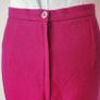 VINTAGE 1980s magenta pink high waist midi skirt Made in Ireland S 10 Barbiecore Image 7