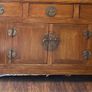 Antique Carved Hardwood Chinese Altar Console Table Sideboard Buffet Credenza Image 2
