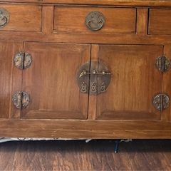 Antique Carved Hardwood Chinese Altar Console Table Sideboard Buffet Credenza