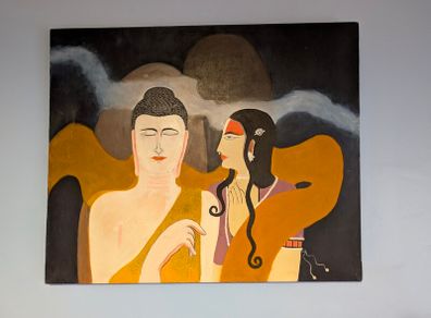 Buddha oil on canvas
