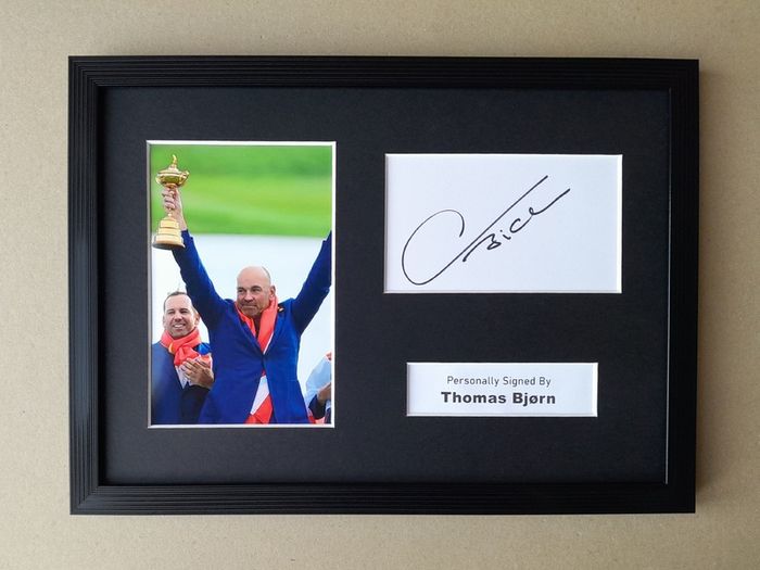 Ryder Cup winning captain autograph THOMAS BJORN