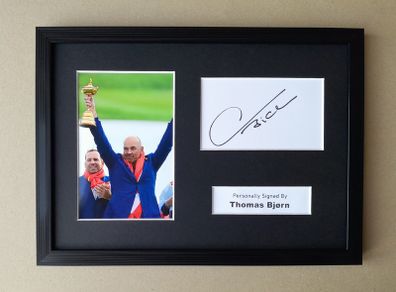 Ryder Cup winning captain autograph THOMAS BJORN