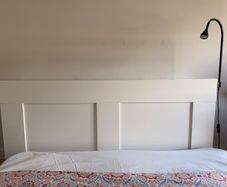 IKEA BRIMNES Headboard with Storage Compartment (White - Double/King)