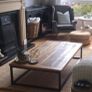 Large Bespoke Solid Wood & Steel Coffee Table Image 3