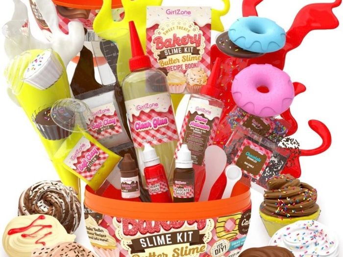 GirlZone Sweet Treats Butter Slime Bakery Kit, Everything in One Egg to Make Fluffy Slime, Butter Slime, and Slime for Girls in One Girls Slime Making Kit for Girls Age 10 (FREE POSTAGE)