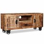 TV Cabinet Rough Mango Wood 120x30x50 cm Image 5
