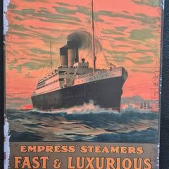 Canadian Pacific shipping, Vintage Style Metal Sign .