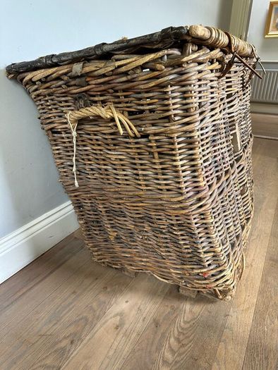 Antique textile mill basket