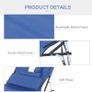 Adjustable Sun Lounger W/Pillow (FREE POSTAGE) Image 8
