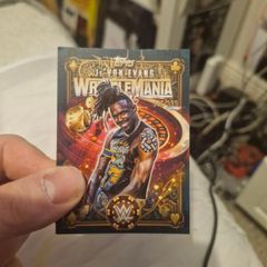 WWE WORLD 2026 Je'Von Evans 96 of 399 Topps Wrestlemania 42 Exclusive Card