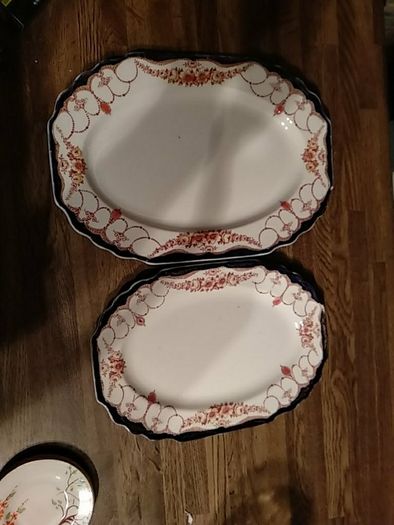 2 Myott Staffordshire platters Rosemary
