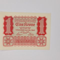 Austria, 1-2 Krone, 1922 notes UNC