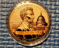 The Last U.S. One Cent Commemorative Coin - 2025, new.