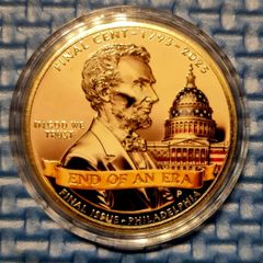 The Last U.S. One Cent Commemorative Coin - 2025, new.