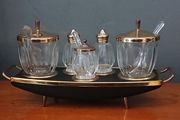 Mid century Golden Age condiment set