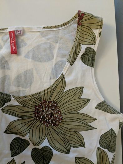 Top with floral print