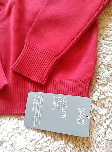 New with tags red v neck jumper