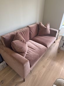 Meadows & Byrne 3 Seater Velvet Sofa