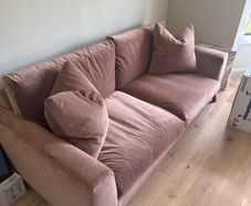Meadows & Byrne 3 Seater Velvet Sofa