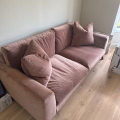 Meadows & Byrne 3 Seater Velvet Sofa