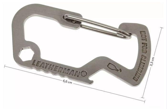 Leatherman carabiner - with bottle opener & spanner