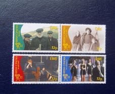 Irish Stamp set. 1996.Centenary of Irish Cinema.MNH.