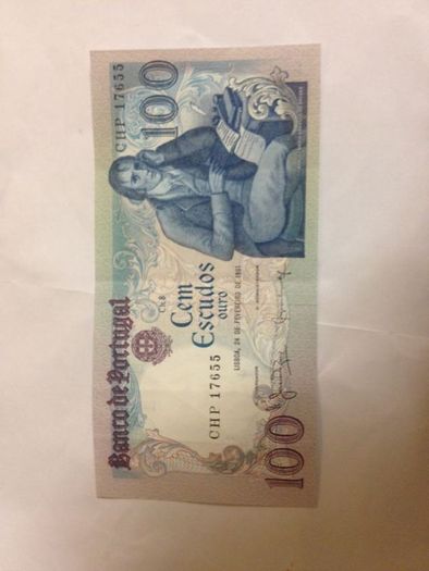 Full set of Portuguese notes from 1970s