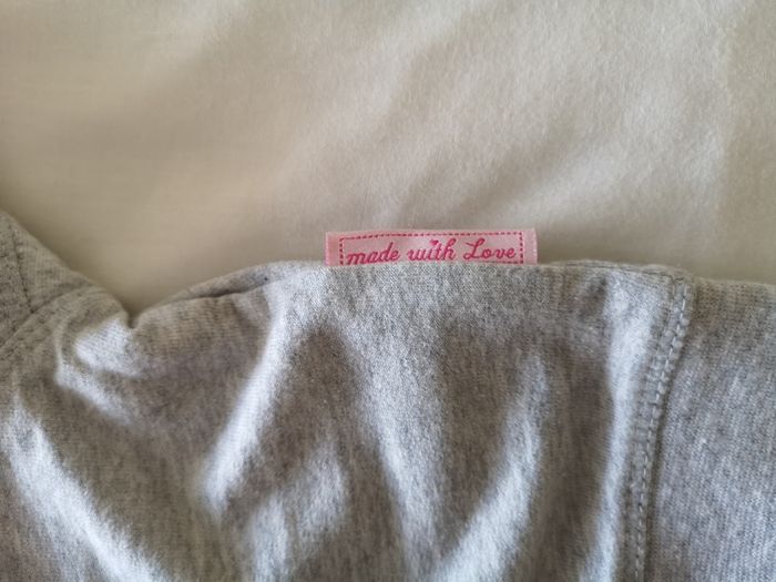 Mothercare Baby Girl Grey Zip-up Top (Brand New)