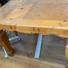 wood table with chairs