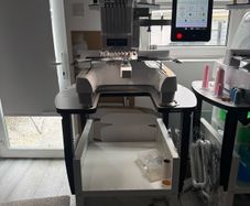 Brother PR670E embroidery machine plus brother stand