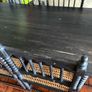Anglo Indian Ceylonese Solid Ebony wood dining table & chairs Image 4