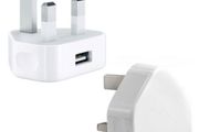 New UK IRL 3 PIN USB Wall Charger For Iphone 3 4 5 iPod Samsung HTC #333