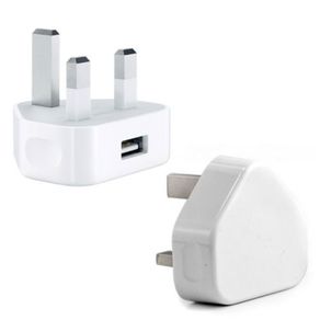 New UK IRL 3 PIN USB Wall Charger For Iphone 3 4 5 iPod Samsung HTC #333