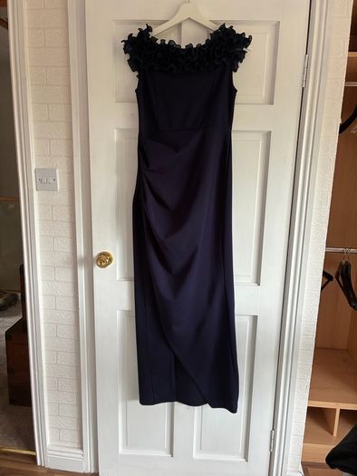 ladies dress , navy , long , worn once to a wedding