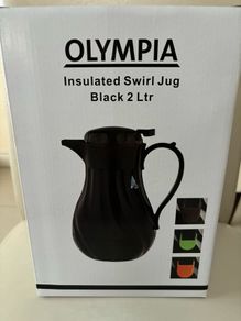 Olympia insulated swirl jug black 2litre