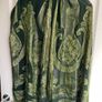 Vintage Green 100% silk scarf shawl Image 2