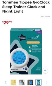 Tommee tippee gro clock NEW