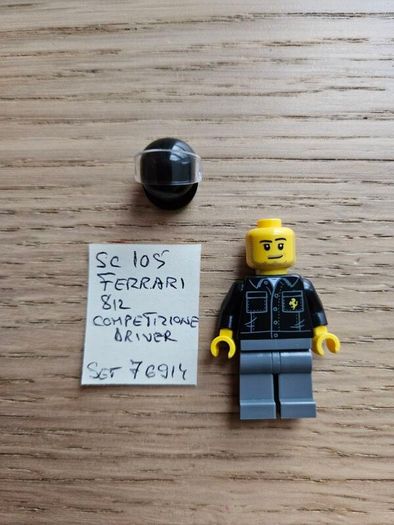 lego sc105 ferrari 812 competizione driver, set 76914