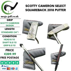 Scotty Cameron Select Squareback 2018 Putter / 34