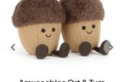 New JELLYCAT Amuseables Ort &amp; Tum Acorns