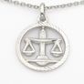 Sterling Silver Libra Necklace Image 2