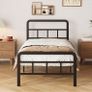 Single Bed Frame with Curved Headboard Image 6